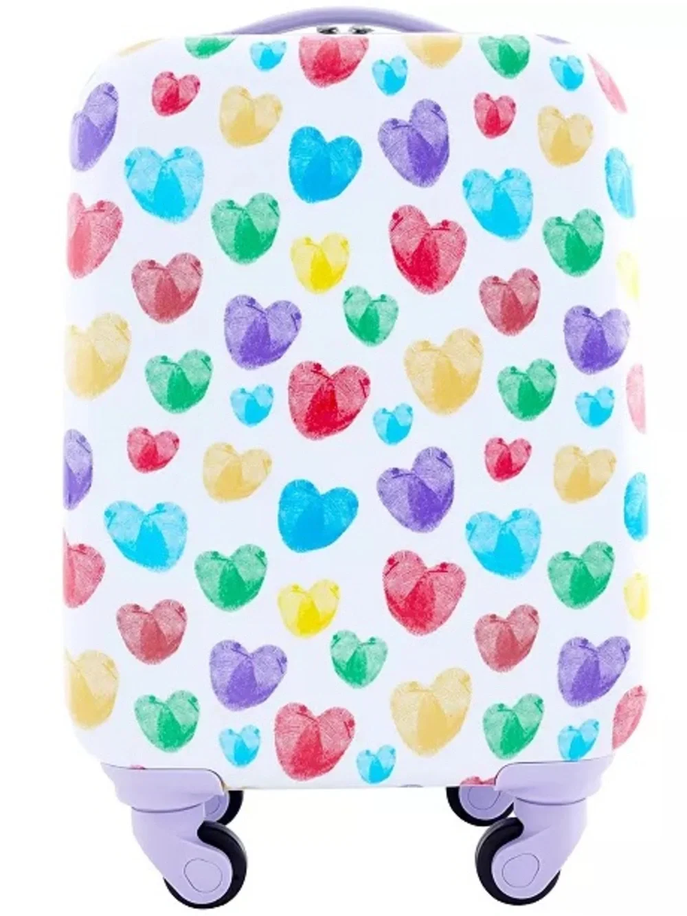 Travelers Club kids 5 piece luggage set Multicolor Heart Travel Set Lavender